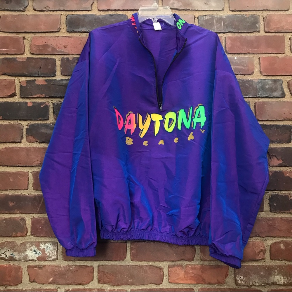 VINTAGE Surf Style | Body Gear 1/2 Zip Windbreaker One Size -56 Bust -27” Long
